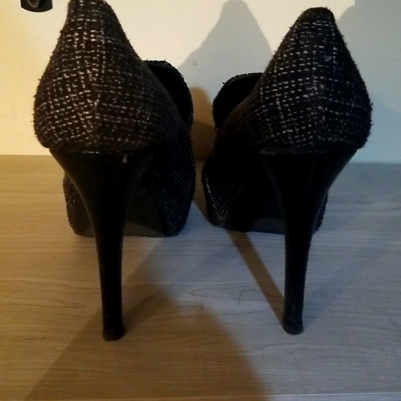 EUC Vera Wang Tweed Platform Heels - Picture 3 of 6
